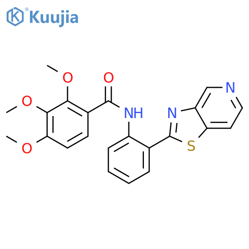 Benzamide, 2,3,4-trimethoxy-N-(2-thiazolo[4,5-c]pyridin-2-ylphenyl)- structure