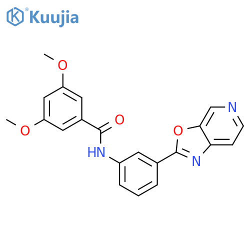 Benzamide, 3,5-dimethoxy-N-(3-oxazolo[5,4-c]pyridin-2-ylphenyl)- structure