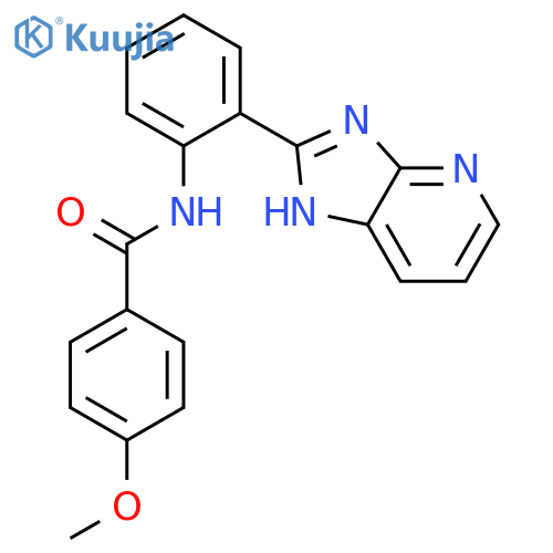Benzamide, N-[2-(3H-imidazo[4,5-b]pyridin-2-yl)phenyl]-4-methoxy- structure