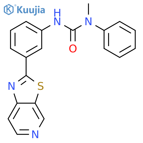 Urea, N-methyl-N-phenyl-N'-(3-thiazolo[5,4-c]pyridin-2-ylphenyl)- structure