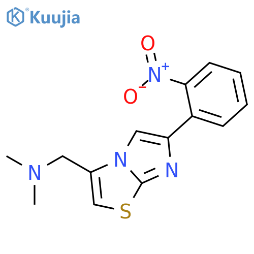 Imidazo[2,1-b]thiazole-3-methanamine, N,N-dimethyl-6-(2-nitrophenyl)- structure