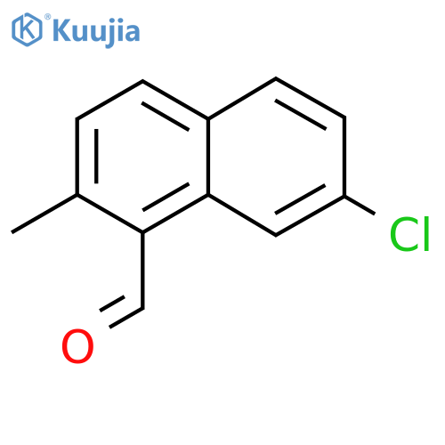 7-chloro-2-methylnaphthalene-1-carbaldehyde structure