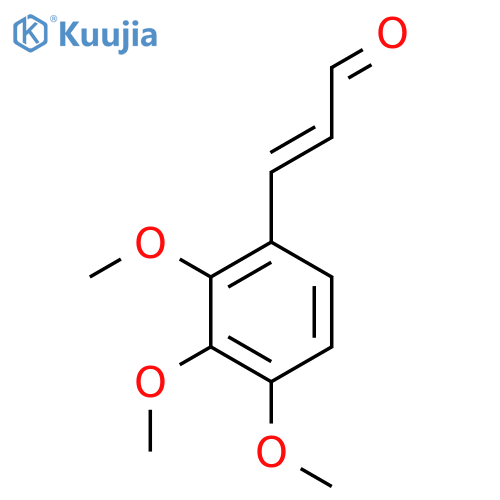 3-(2,3,4-trimethoxyphenyl)prop-2-enal structure