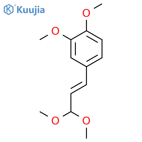 Benzene, 4-[(1E)-3,3-dimethoxy-1-propen-1-yl]-1,2-dimethoxy- structure