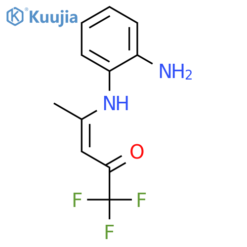 3-Penten-2-one, 4-[(2-aminophenyl)amino]-1,1,1-trifluoro-, (3Z)- structure