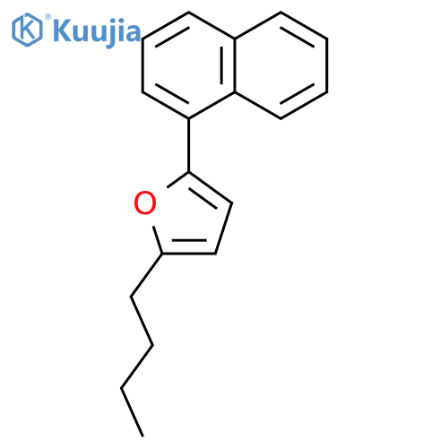 Furan, 2-butyl-5-(1-naphthalenyl)- structure