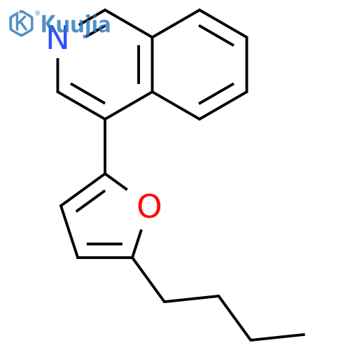 Isoquinoline, 4-(5-butyl-2-furanyl)- structure