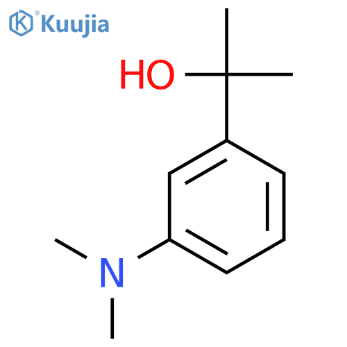 2-3-(dimethylamino)phenylpropan-2-ol structure