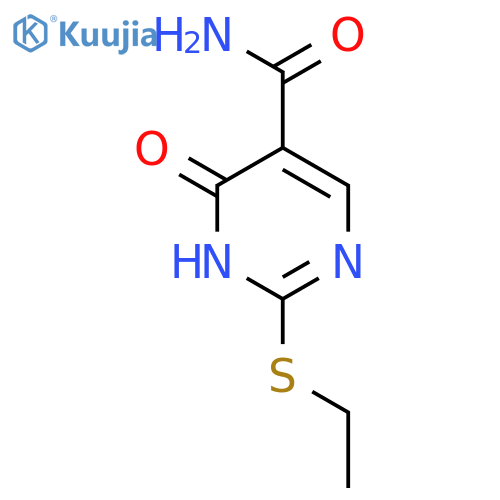 5-Pyrimidinecarboxamide, 2-(ethylthio)-1,6-dihydro-6-oxo- structure