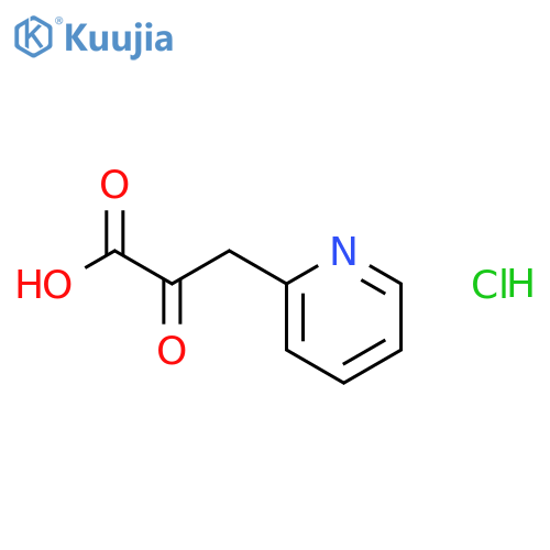 2-oxo-3-(pyridin-2-yl)propanoic acid hydrochloride structure