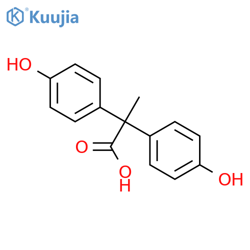 2,2-Bis(4-hydroxyphenyl)-propanoic Acid structure