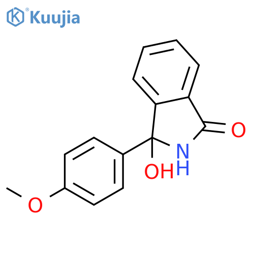 1H-Isoindol-1-one, 2,3-dihydro-3-hydroxy-3-(4-methoxyphenyl)- structure