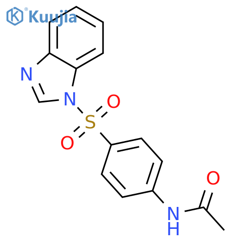 N-(4-((1H-benzo[d]imidazol-1-yl)sulfonyl)phenyl)acetamide structure