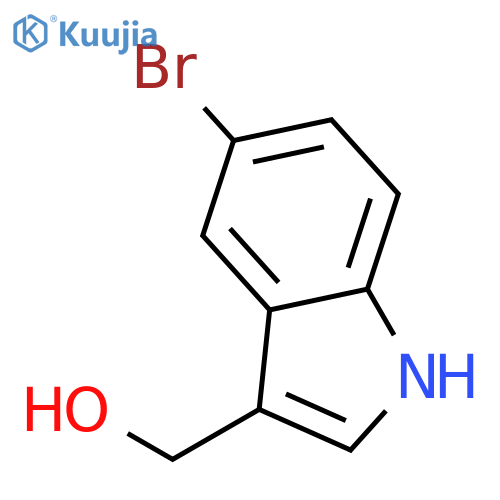 5-bromo-1H-Indole-3-methanol structure