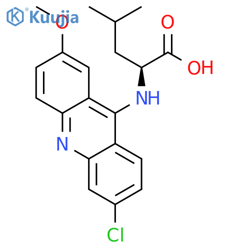 L-Leucine, N-(6-chloro-2-methoxy-9-acridinyl)- structure