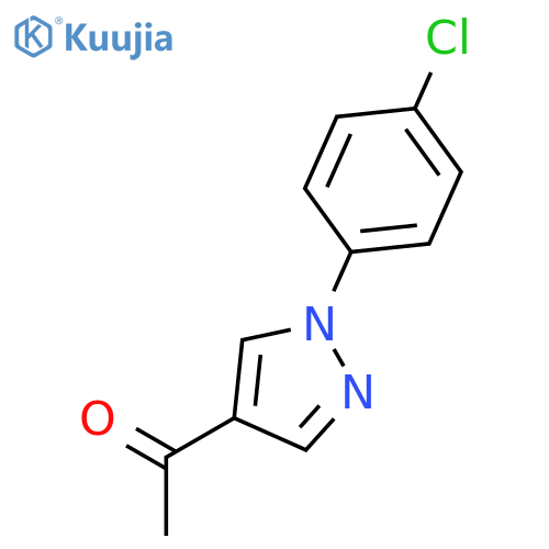 1-1-(4-Chlorophenyl)-1H-pyrazol-4-ylethanone structure