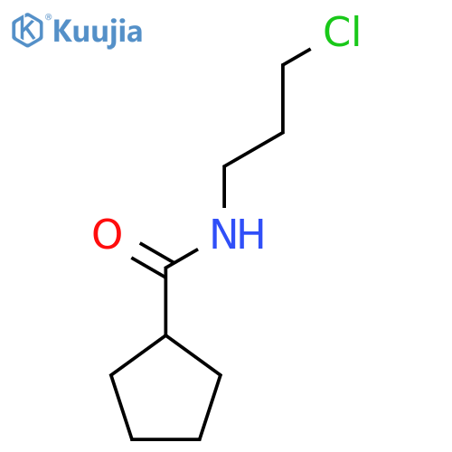 N-(3-Chloropropyl)cyclopentanecarboxamide structure