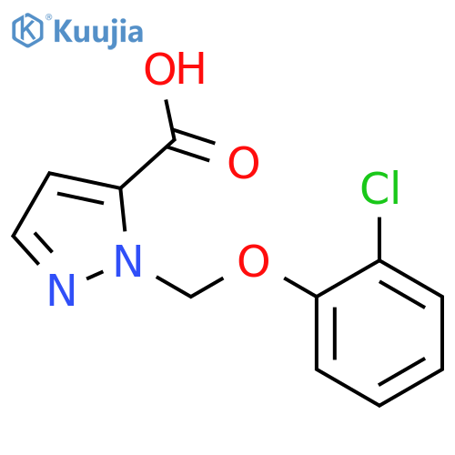 1-(2-Chlorophenoxy)methyl-1H-pyrazole-5-carboxylic Acid structure
