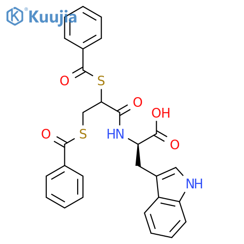 L-Tryptophan, N-[2,3-bis(benzoylthio)-1-oxopropyl]-, (R)- structure