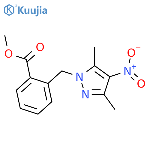 Methyl 2-(3,5-Dimethyl-4-nitro-1H-pyrazol-1-yl)methylbenzoate structure