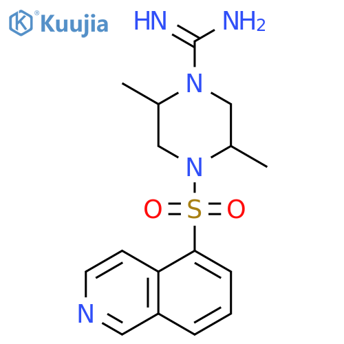 1-Piperazinecarboximidamide, 4-(5-isoquinolinylsulfonyl)-2,5-dimethyl- structure