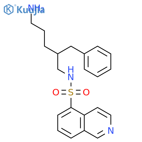 5-Isoquinolinesulfonamide, N-[5-amino-2-(phenylmethyl)pentyl]- structure