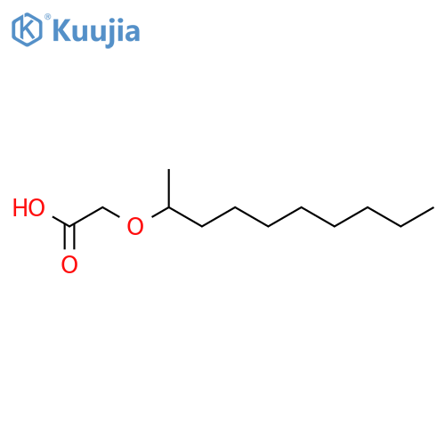 Acetic acid, [(1-methylnonyl)oxy]- structure