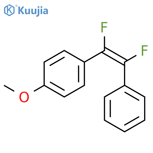 Benzene, 1-(1,2-difluoro-2-phenylethenyl)-4-methoxy- structure