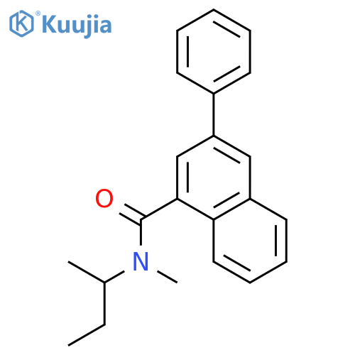 1-Naphthalenecarboxamide, N-methyl-N-(1-methylpropyl)-3-phenyl- structure