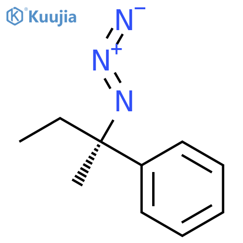 Benzene, [(1R)-1-azido-1-methylpropyl]- structure