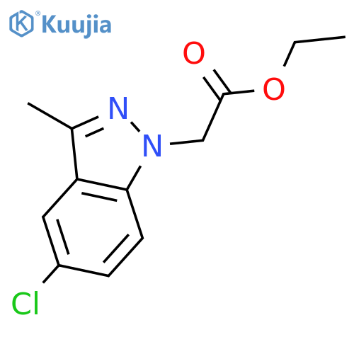 1H-Indazole-1-acetic acid, 5-chloro-3-methyl-, ethyl ester structure