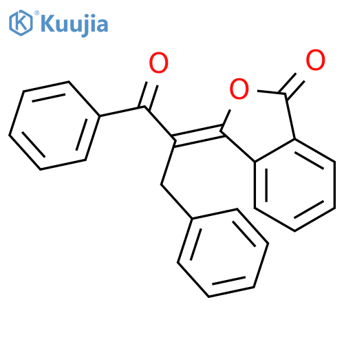 1(3H)-Isobenzofuranone,3-[2-oxo-2-phenyl-1-(phenylmethyl)ethylidene]-, (3E)- structure