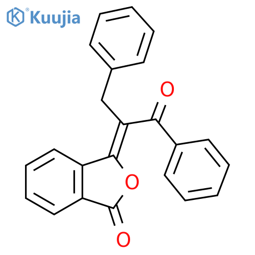 1(3H)-Isobenzofuranone,3-[2-oxo-2-phenyl-1-(phenylmethyl)ethylidene]-, (3Z)- structure