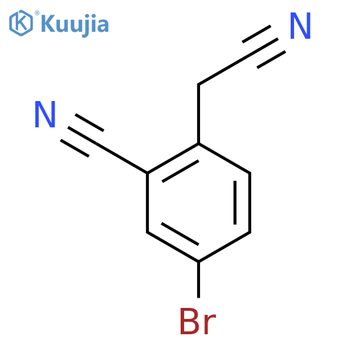 4-Bromo-2-cyanobenzeneacetonitrile structure