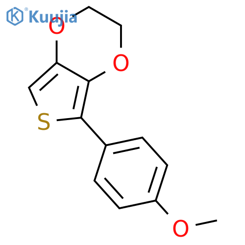 Thieno[3,4-b]-1,4-dioxin,  2,3-dihydro-5-(4-methoxyphenyl)- structure