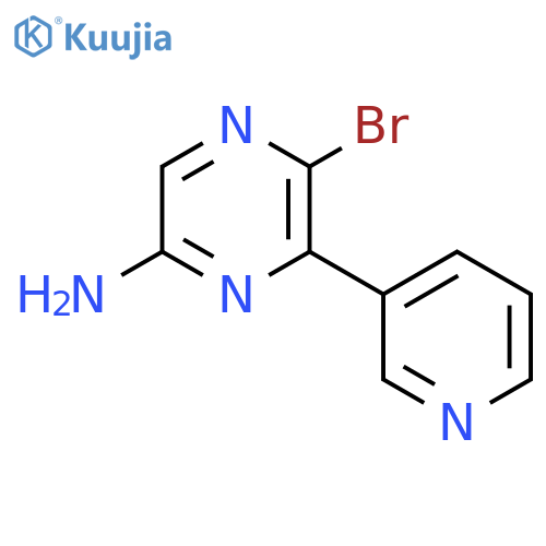 2-Pyrazinamine, 5-bromo-6-(3-pyridinyl)- structure