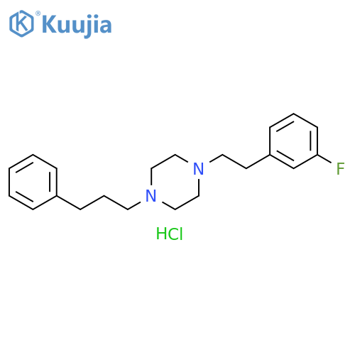Piperazine, 1-[2-(3-fluorophenyl)ethyl]-4-(3-phenylpropyl)-, dihydrochloride structure