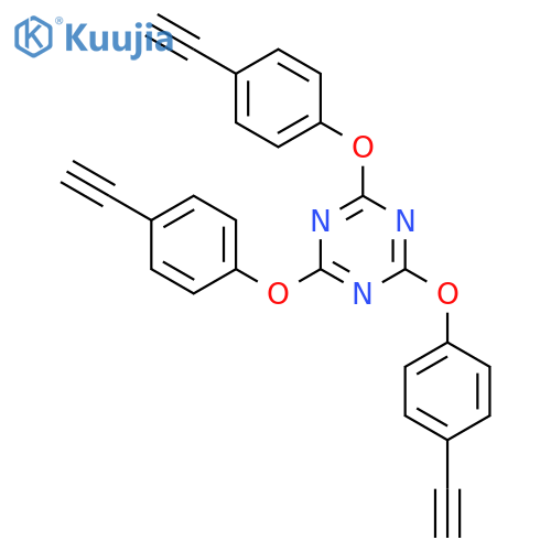 1,3,5-Triazine, 2,4,6-tris(4-ethynylphenoxy)- structure
