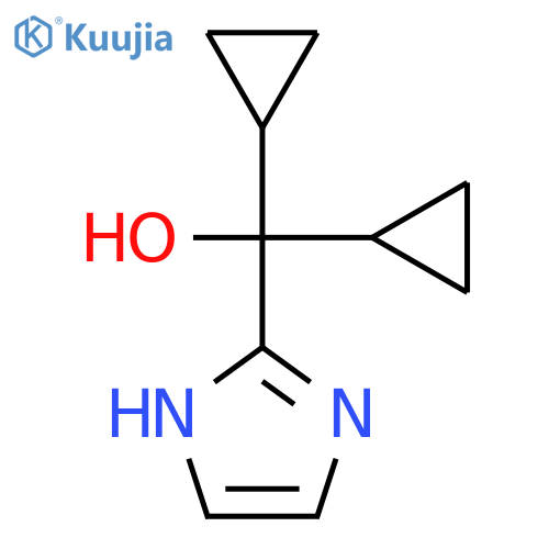 Dicyclopropyl(1H-imidazol-2-yl)methanol structure