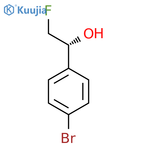 (1R)-1-(4-bromophenyl)-2-fluoroethan-1-ol structure