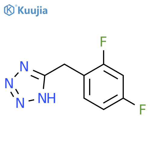 5-(2,4-difluorophenyl)methyl-1H-1,2,3,4-tetrazole structure