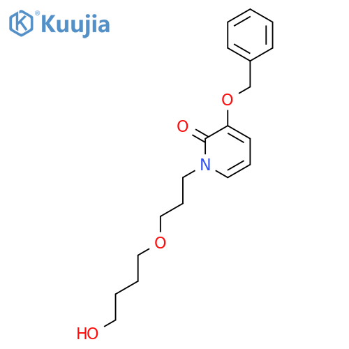 2(1H)-Pyridinone, 1-[3-(4-hydroxybutoxy)propyl]-3-(phenylmethoxy)- structure