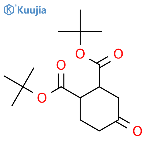 Di-tert-butyl 4-oxocyclohexane-1,2-dicarboxylate structure