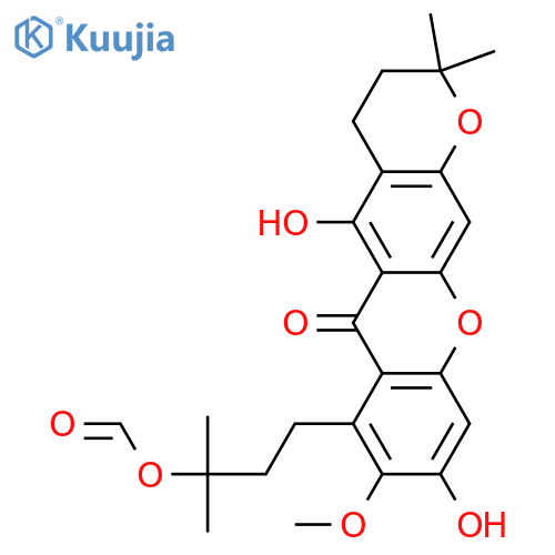 3-Isomangostin hydrate formate structure