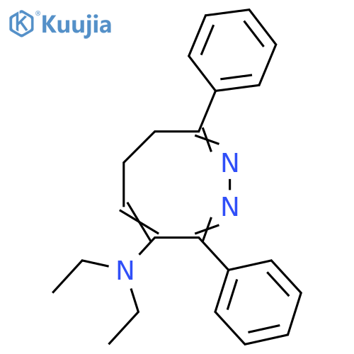 1,2-Diazocin-4-amine, N,N-diethyl-6,7-dihydro-3,8-diphenyl- structure