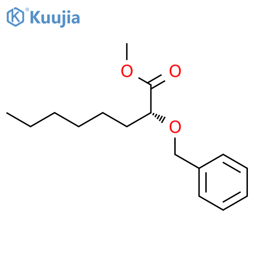 Octanoic acid, 2-(phenylmethoxy)-, methyl ester, (R)- structure