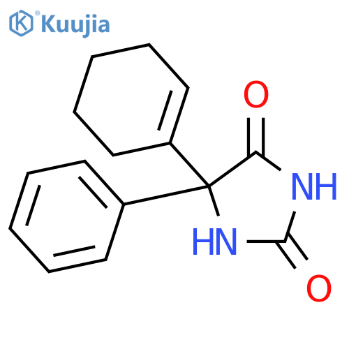 5-(Cyclohex-1-en-1-yl)-5-phenylimidazolidine-2,4-dione structure