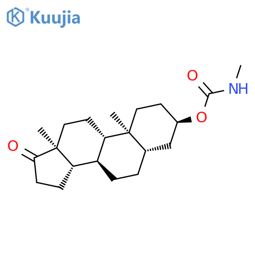 Androstan-17-one, 3-[[(methylamino)carbonyl]oxy]-, (3a,5a)- structure