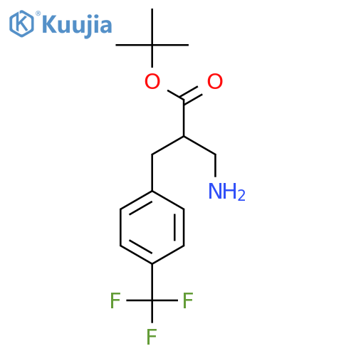 TERT-BUTYL 2-(AMINOMETHYL)-3-(4-(TRIFLUOROMETHYL)PHENYL)PROPANOATE structure