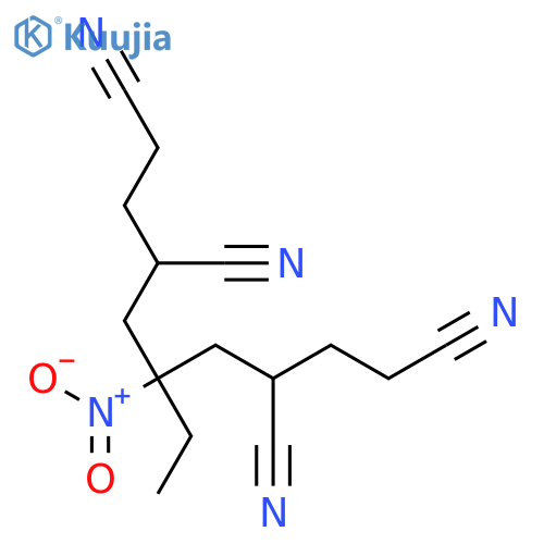 1,3,7,9-Nonanetetracarbonitrile, 5-ethyl-5-nitro- structure
